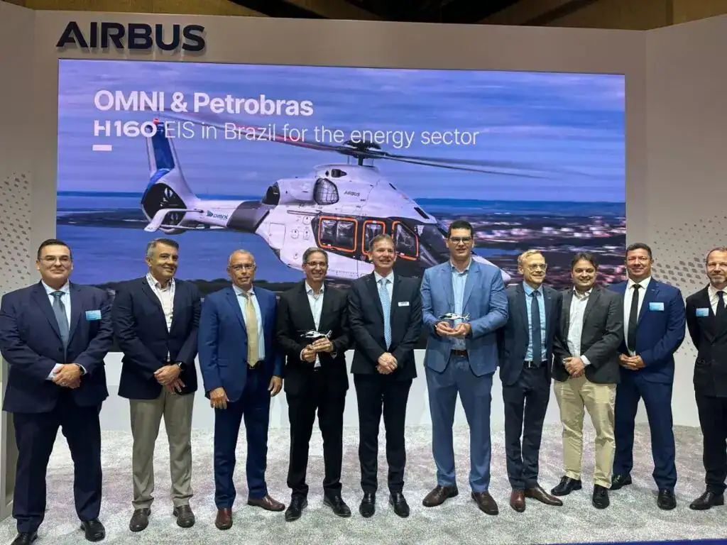 Group of executives in row